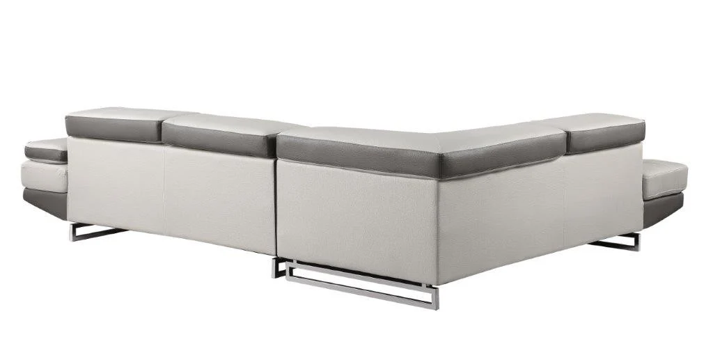 Global United 8136 Two Tone Light Gray Sectional - Image 9