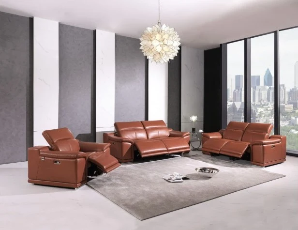 Global United 9762 Italian Leather 3 Pc Set - Image 2