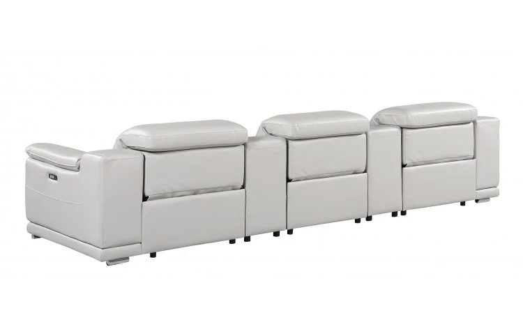 Global United 9762 Light Gray 5 Pc Sectional - Image 5