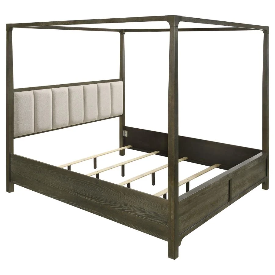 Gran Park 4 Pc Canopy Bedroom Set Dark Cocoa - Image 3