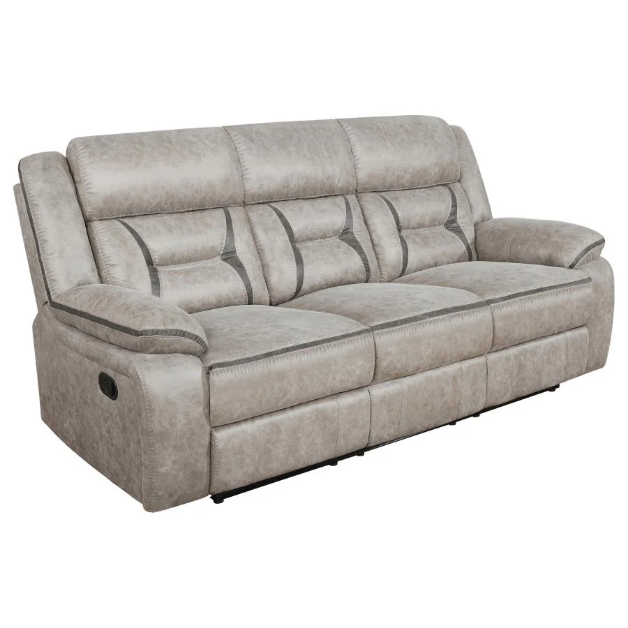 Greer Taupe Living Room Sofa Set - Image 3