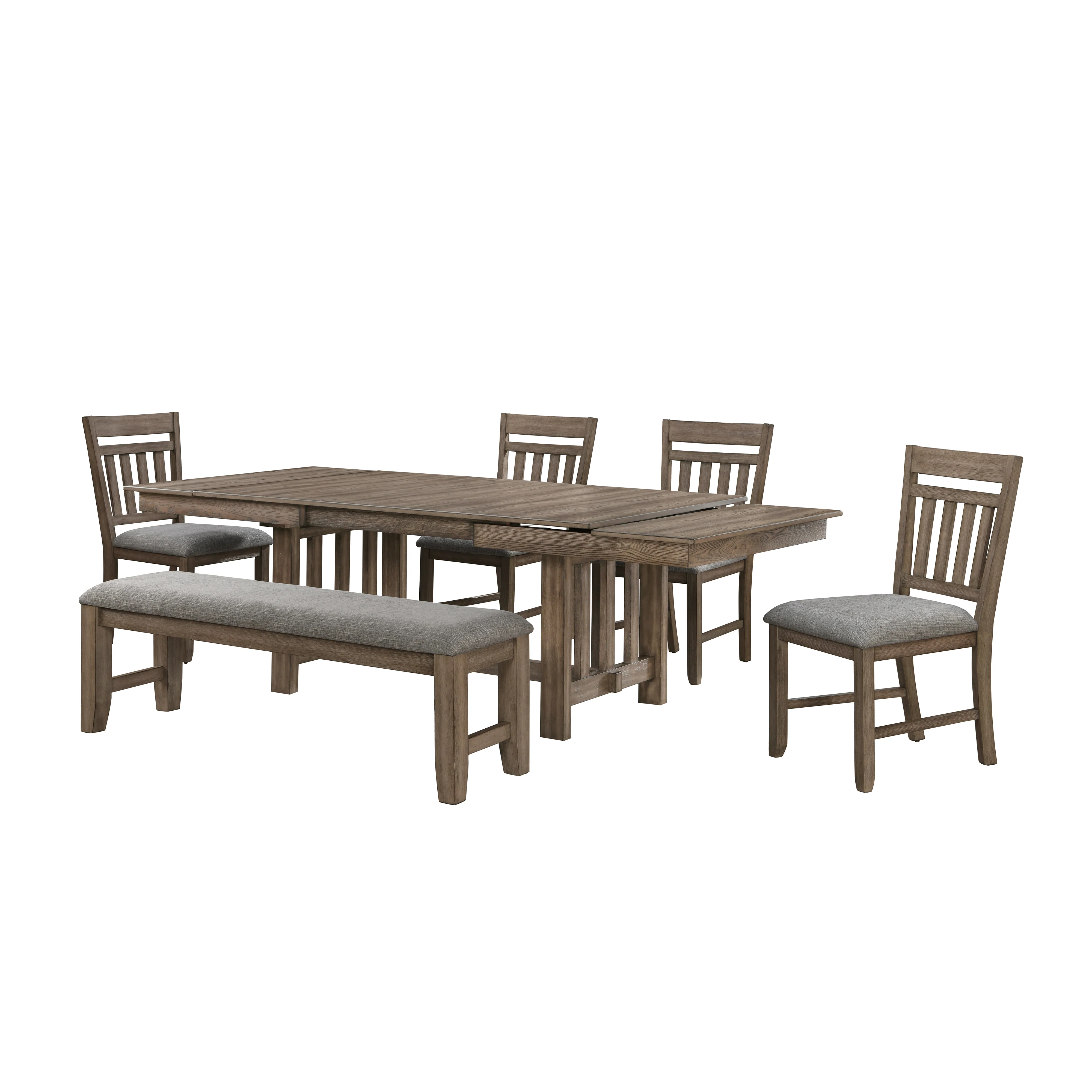Harrisburg 6 Pc Walnut Finish Dining Set - Image 3