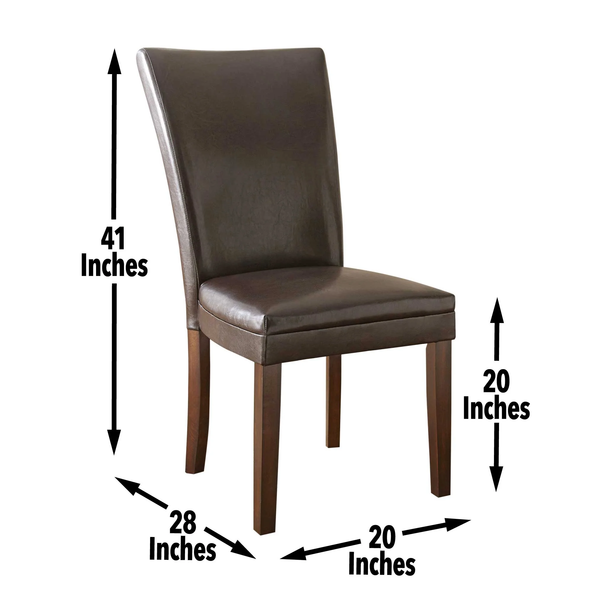 Hartford Brown Side Chair - Set of 2 - Image 2
