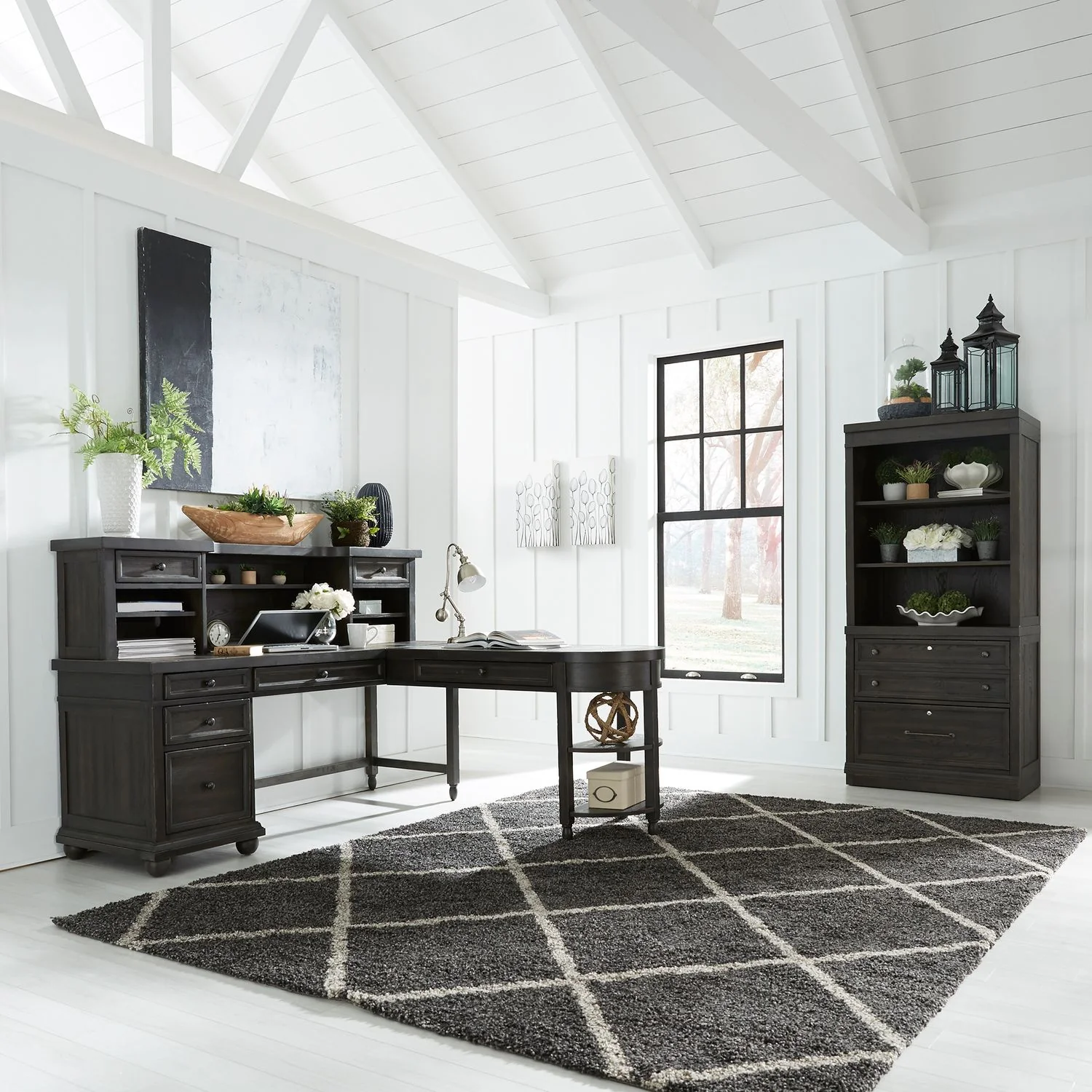 Harvest Home L Shape Desk by Liberty - Image 2
