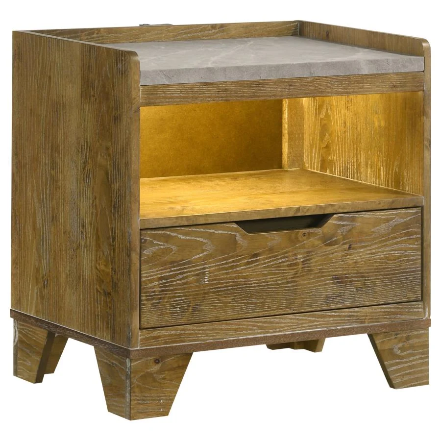 Henderson Medium Oak 4 Pc Bedroom Set - Image 7