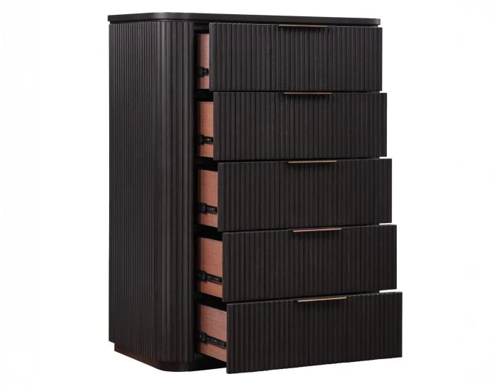 Henry 5 Drawer Reeded Chest HEN900NC - Image 4