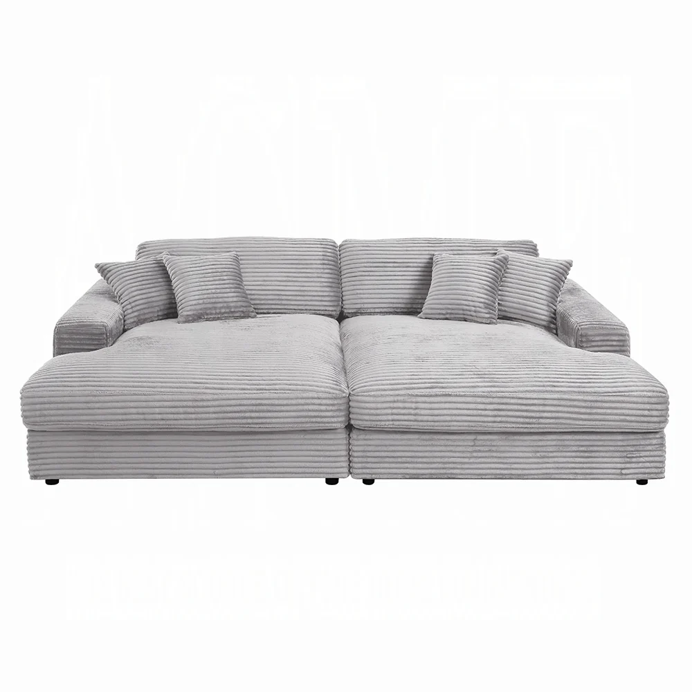 Hilde LV03680 Plush Velvet Sectional - Image 3