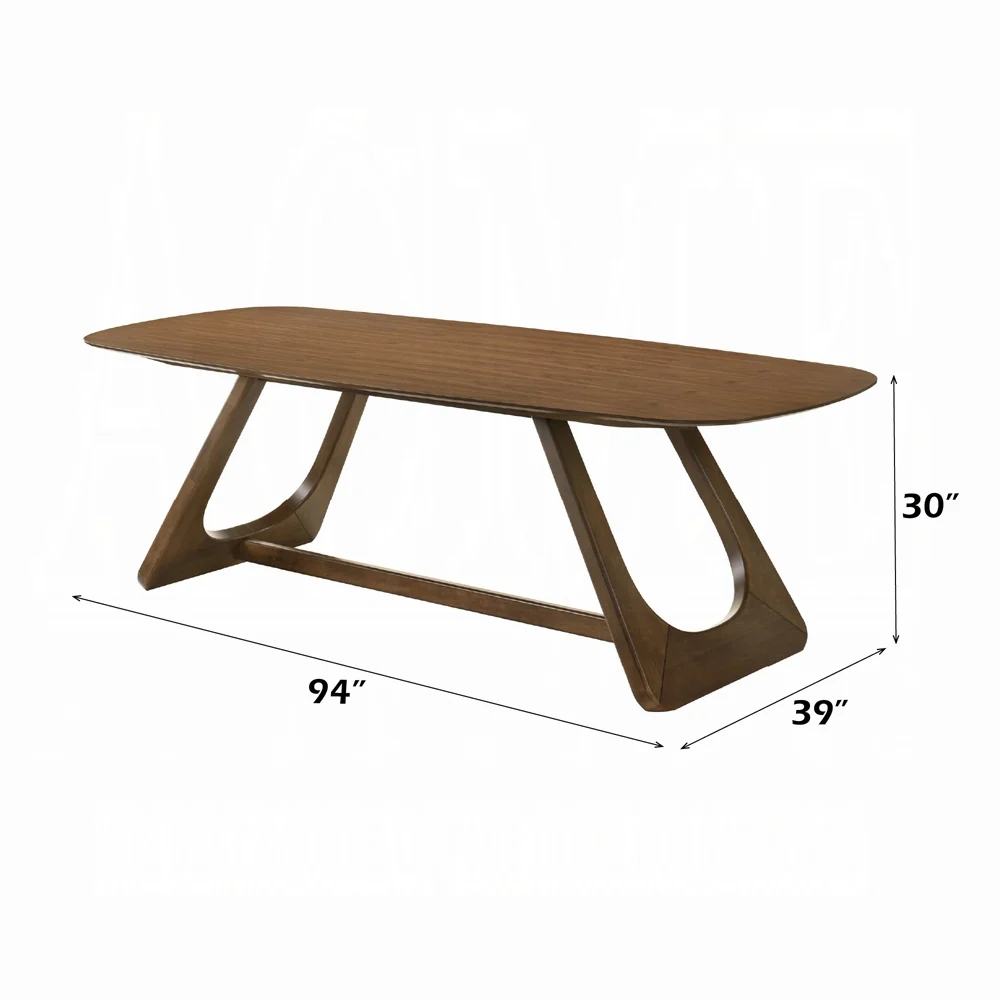 Hoyte DN03485 Walnut 7 Pc Dining Collection - Image 4