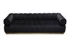 Image Black Velvet Sofa - Image 2