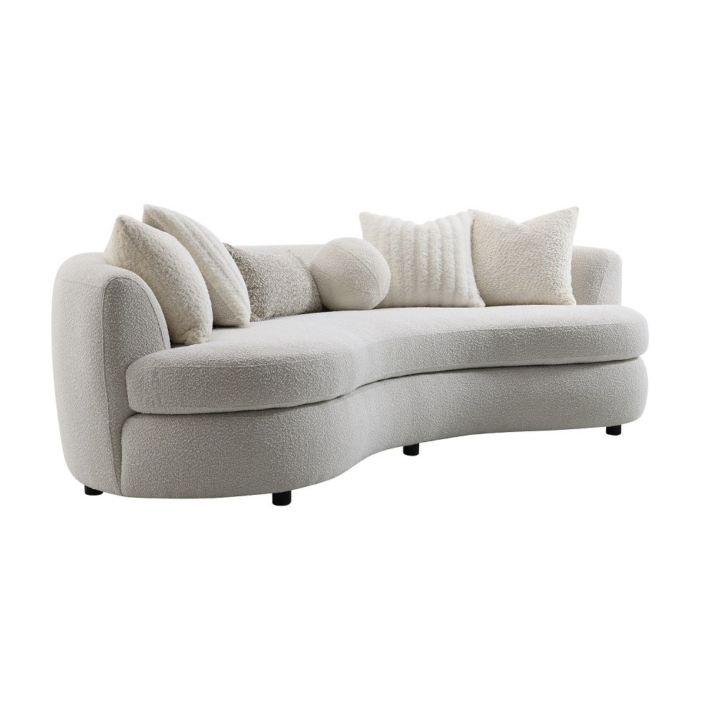 Iniko Beige Boucle Sofa by Acme Furniture - Image 2