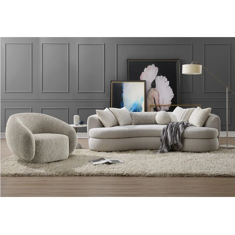 Iniko Beige Boucle Sofa by Acme Furniture - Image 7