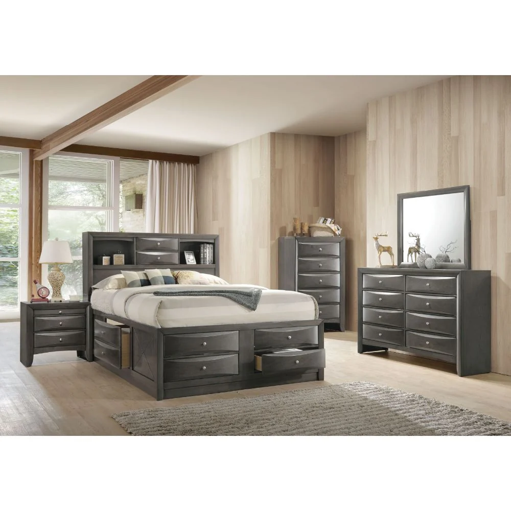 Acme Furniture Ireland 4 Pc Bedroom Set - Eastern King Bed - Image 4