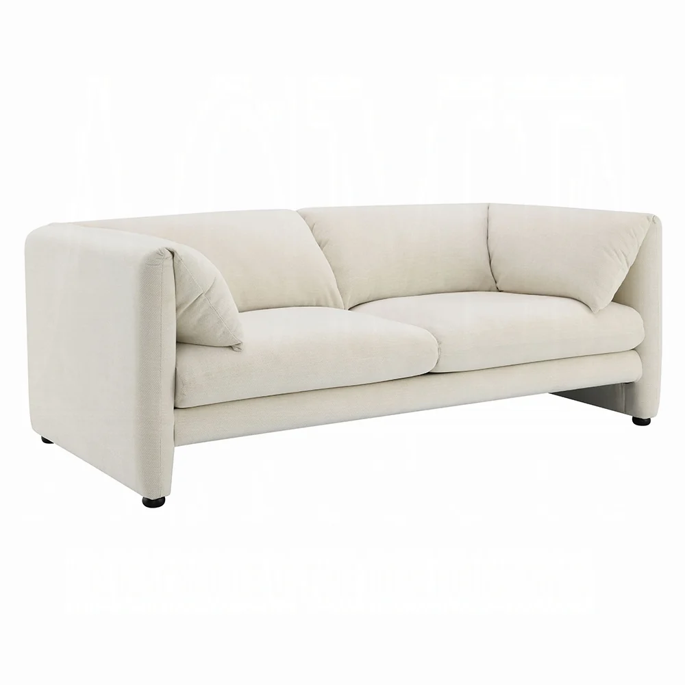Jaeda Beige Linen Loveseat LV04551 - Image 2