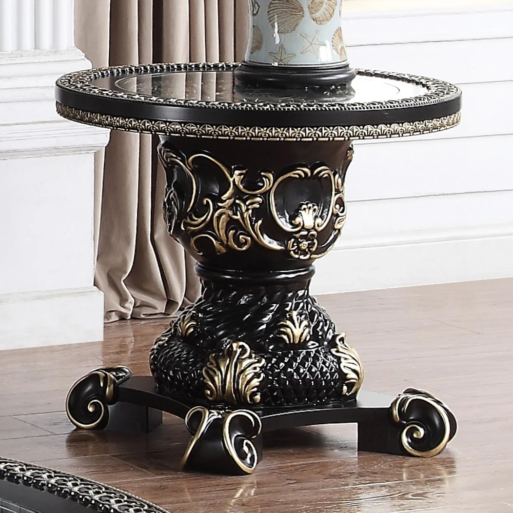 HD-328B Homey Design Occasional Tables - Black Gold - Image 4