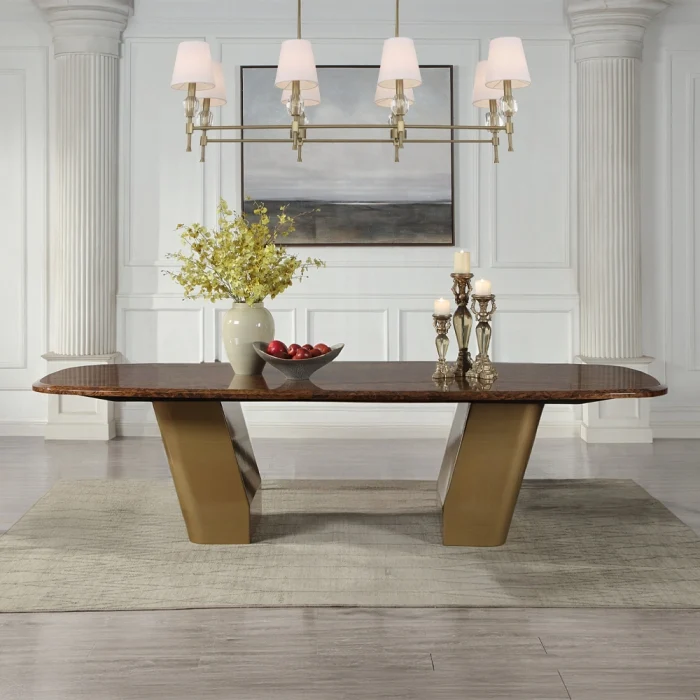Jamonica Black Walnut Burl 7 Pc Dining Set DN60020 - Image 2