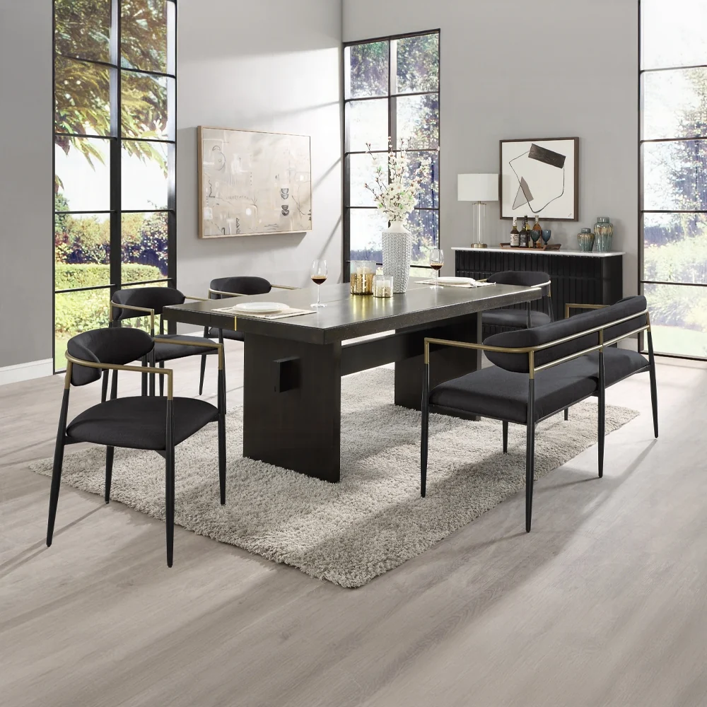 Jaramillo 7 Pc Black Dining Collection DN02695 - Image 7