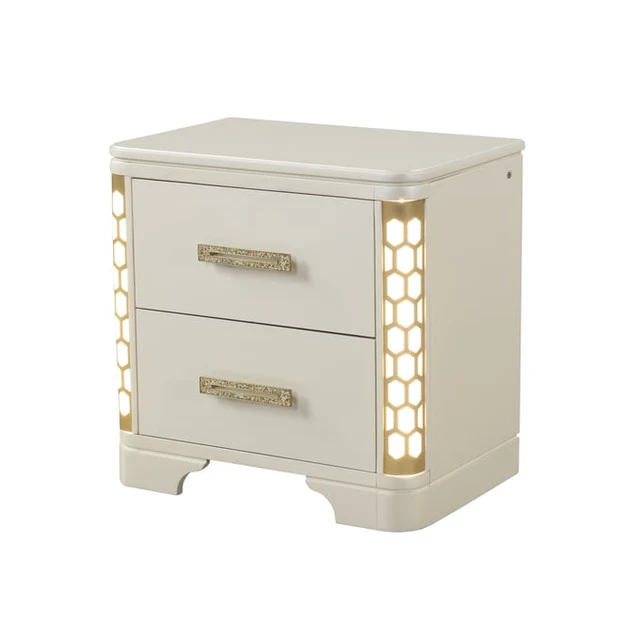 Jasmine Bedroom Collection Beige Finish - Image 7