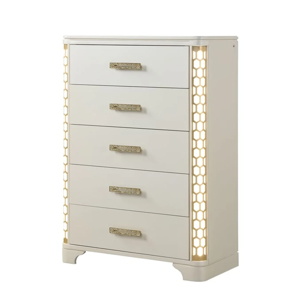 Jasmine Bedroom Collection Beige Finish - Image 9