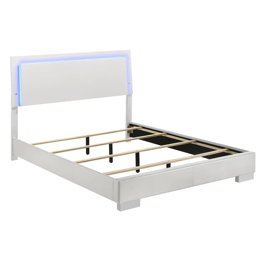 Felicity by Coaster Contemporary Bedroom Collection - White Finish - Image 3