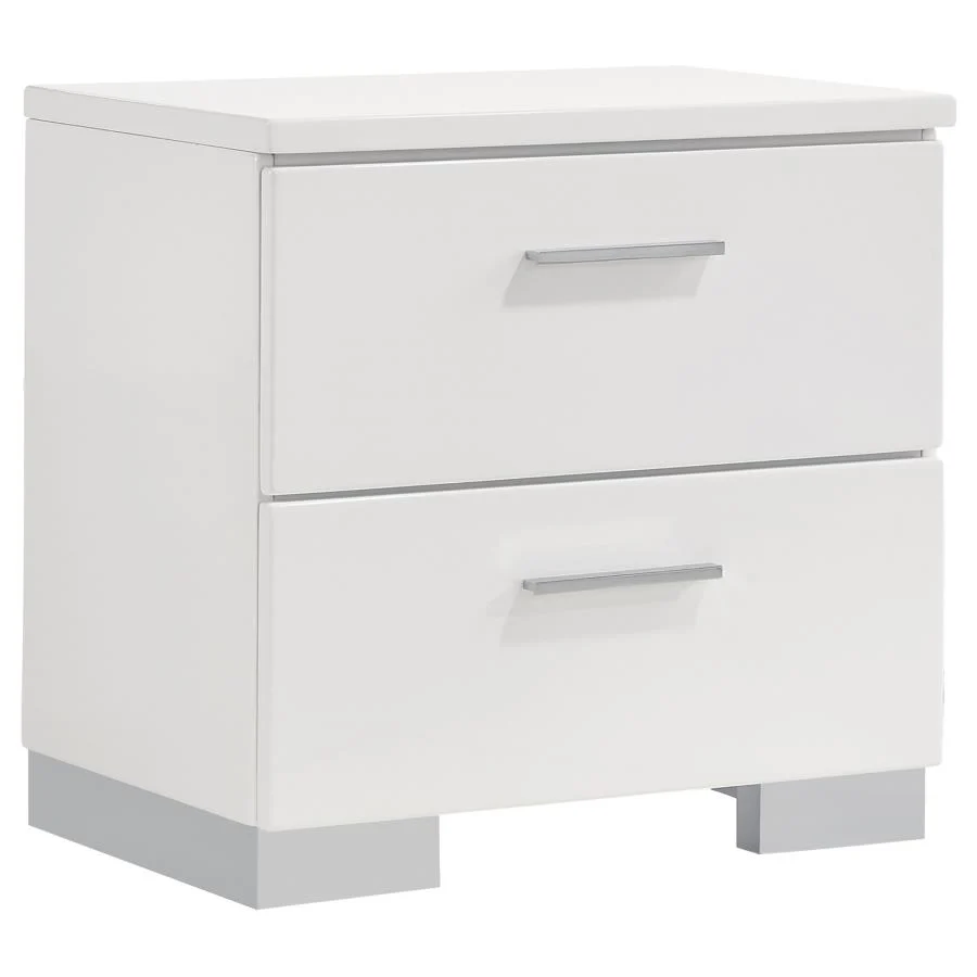 Felicity by Coaster Contemporary Bedroom Collection - White Finish - Image 5