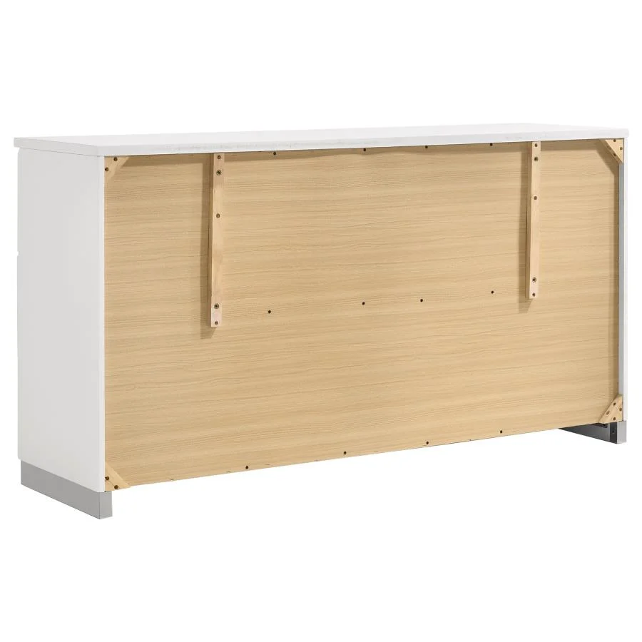 Felicity by Coaster Contemporary Bedroom Collection - White Finish - Image 7