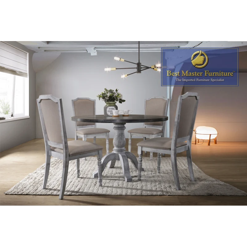 Karen 5 Pc Dining Collection - Two Tone Finish