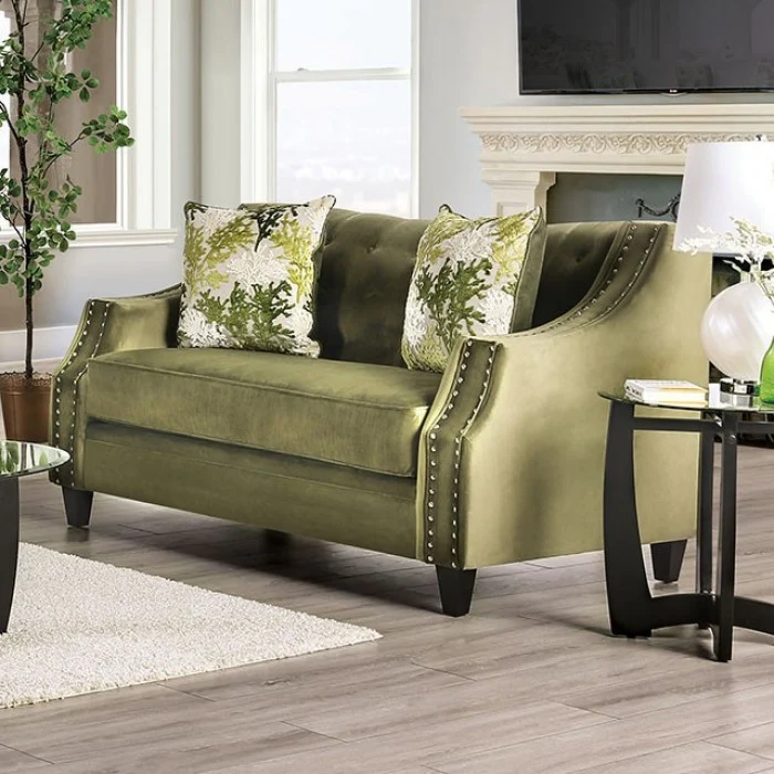 Kaye 2 Pc Sofa Collection - Transitional Green - Image 3