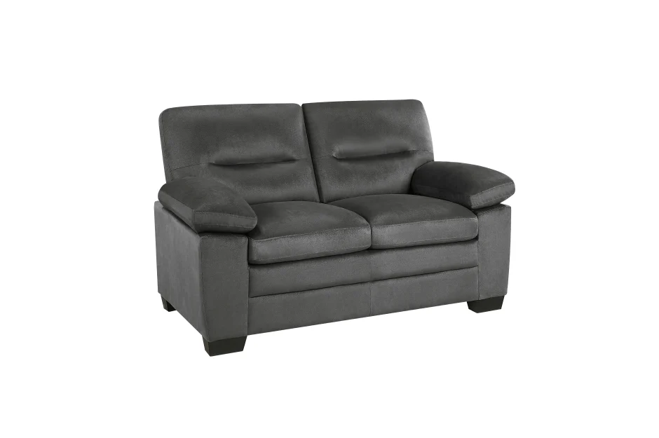 Keighly 9328DG Sofa and Loveseat Dark Gray by Homelegance - Image 6