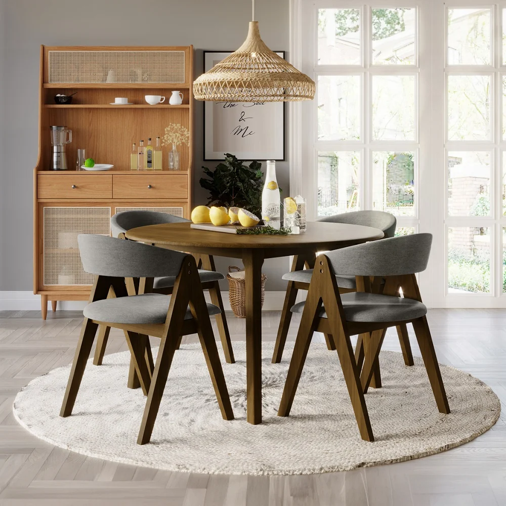 Keiki 5 Pc Round Dining Table Set - Image 2