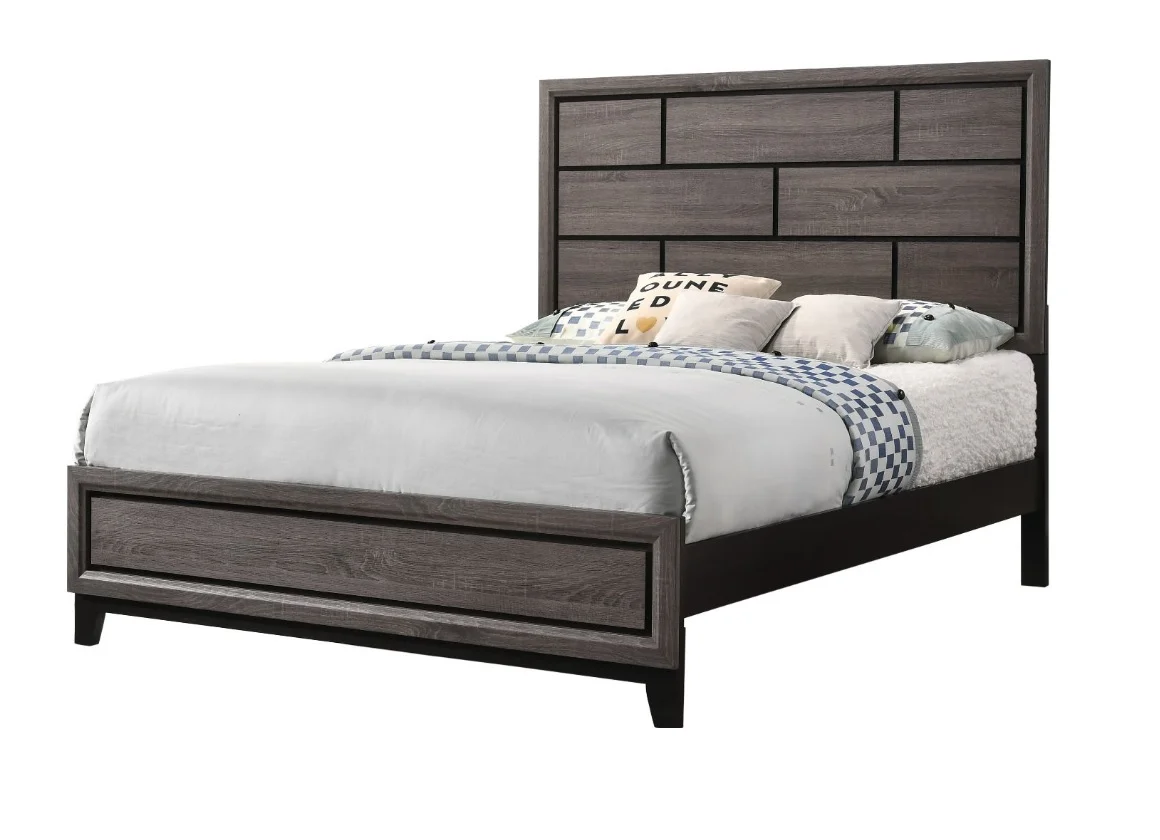 Poundex F9396 Keith 4 Pc Bedroom Collection - Dark Brown Finish - Image 2