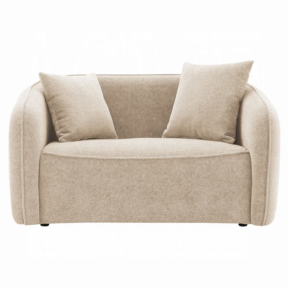Keith Beige Chenille 2 Pc Sofa Set - Image 12