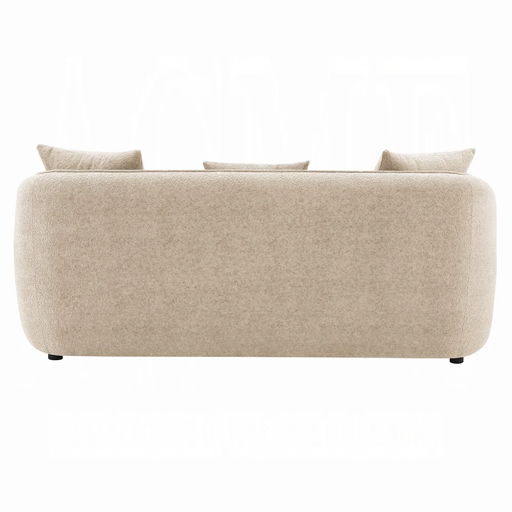 Keith Beige Chenille 2 Pc Sofa Set - Image 6