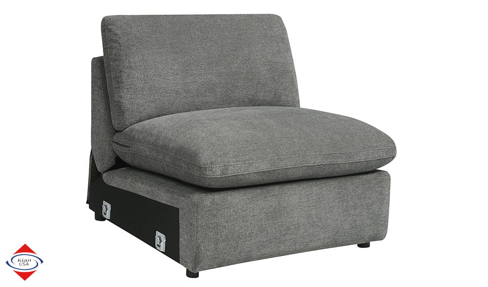 Kian USA 194 Grey Dove Polyester Sectional - Image 11