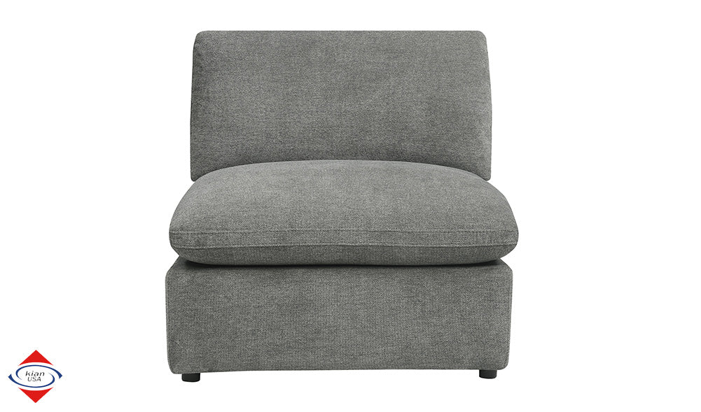 Kian USA 194 Grey Dove Polyester Sectional - Image 12