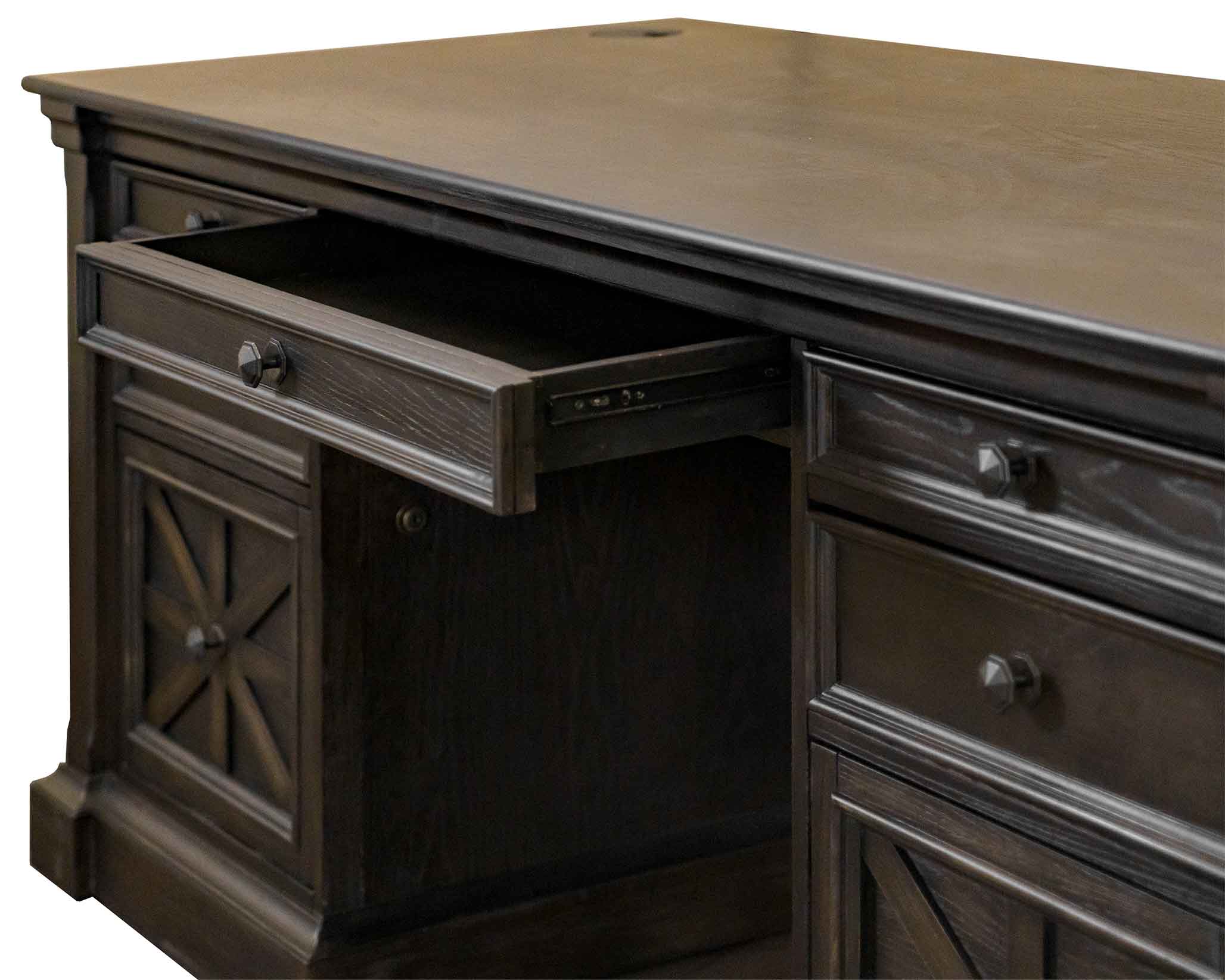 Kingston Dark Chocolate Office Desk Collection - Image 8
