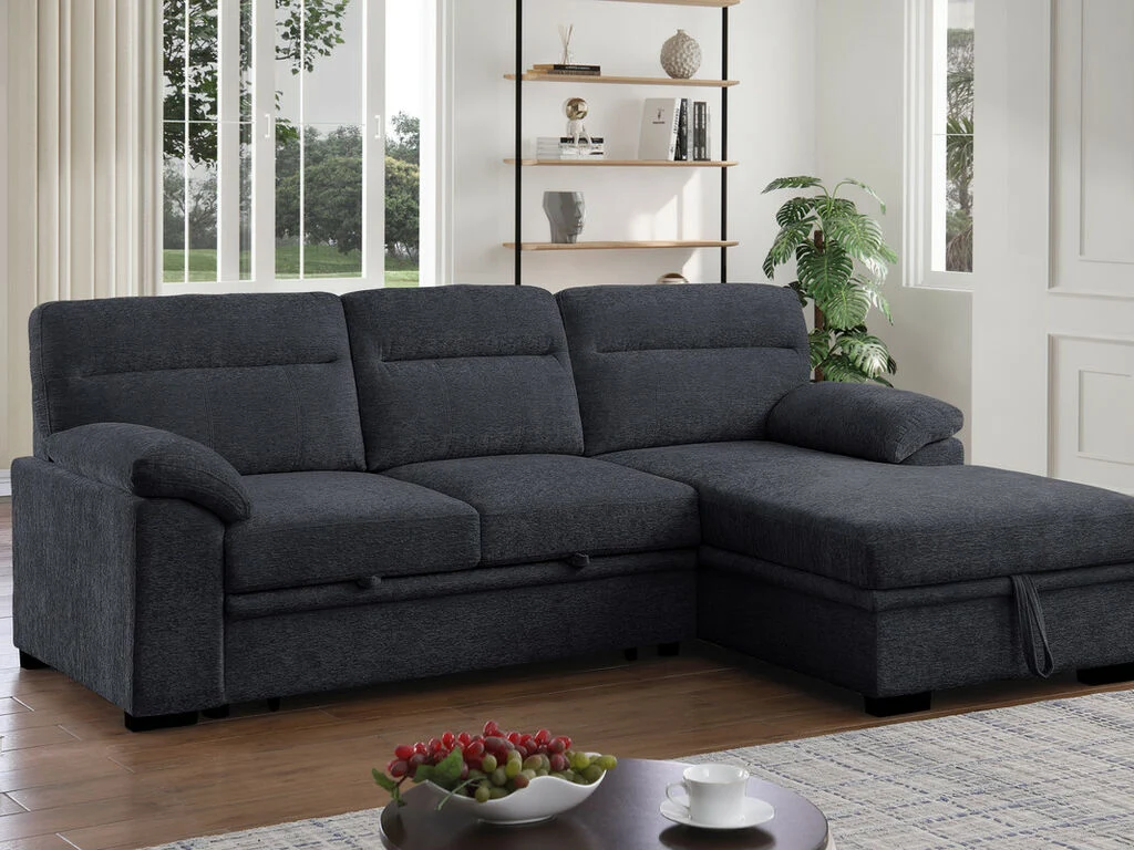 Kipling 81455 Dark Gray Sectional Sleeper - Image 5