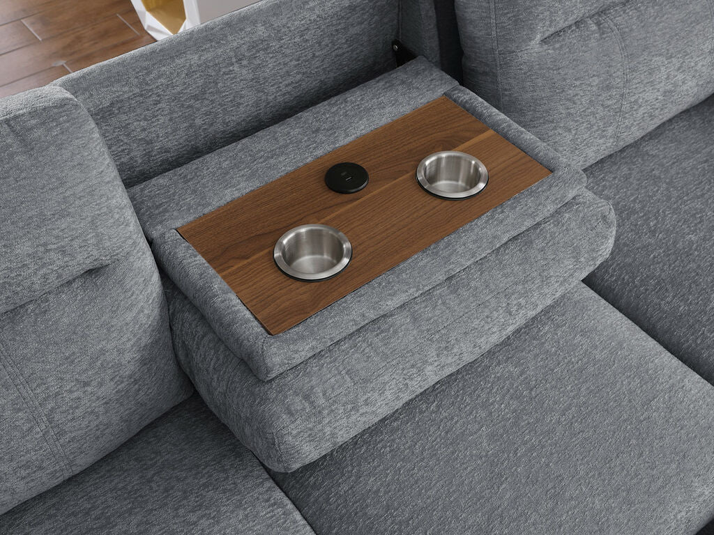 Kipling 81457 Light Gray Sectional Sleeper - Image 6