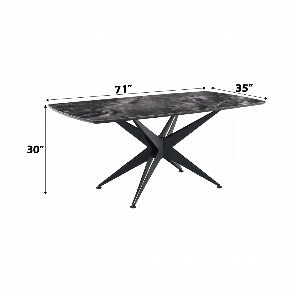Klaus Crystal Glass Top Dining Collection - Image 6