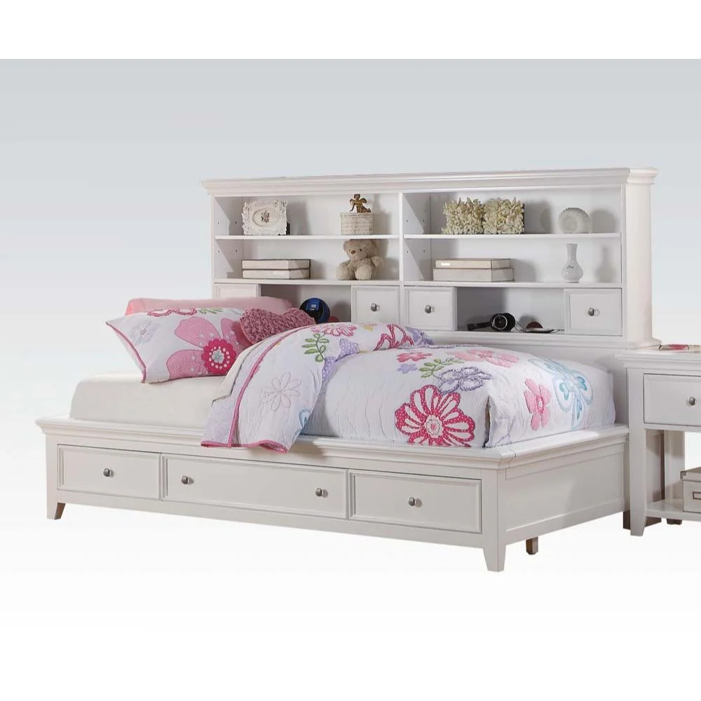 Lacey Bedroom Collection - Bookcase Storage Headboard - Image 2