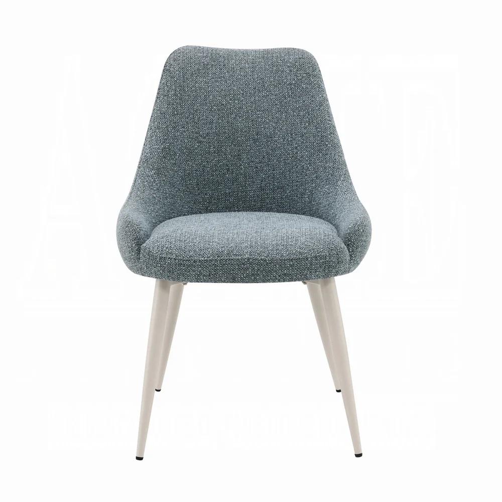 Laela Blue Boucle Side Chair DN03696 - Set of 2 - Image 2