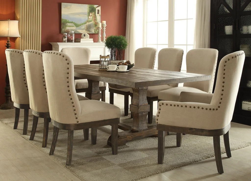 Landon Dining Set 60737 by Acme - Salvage Brown Finish