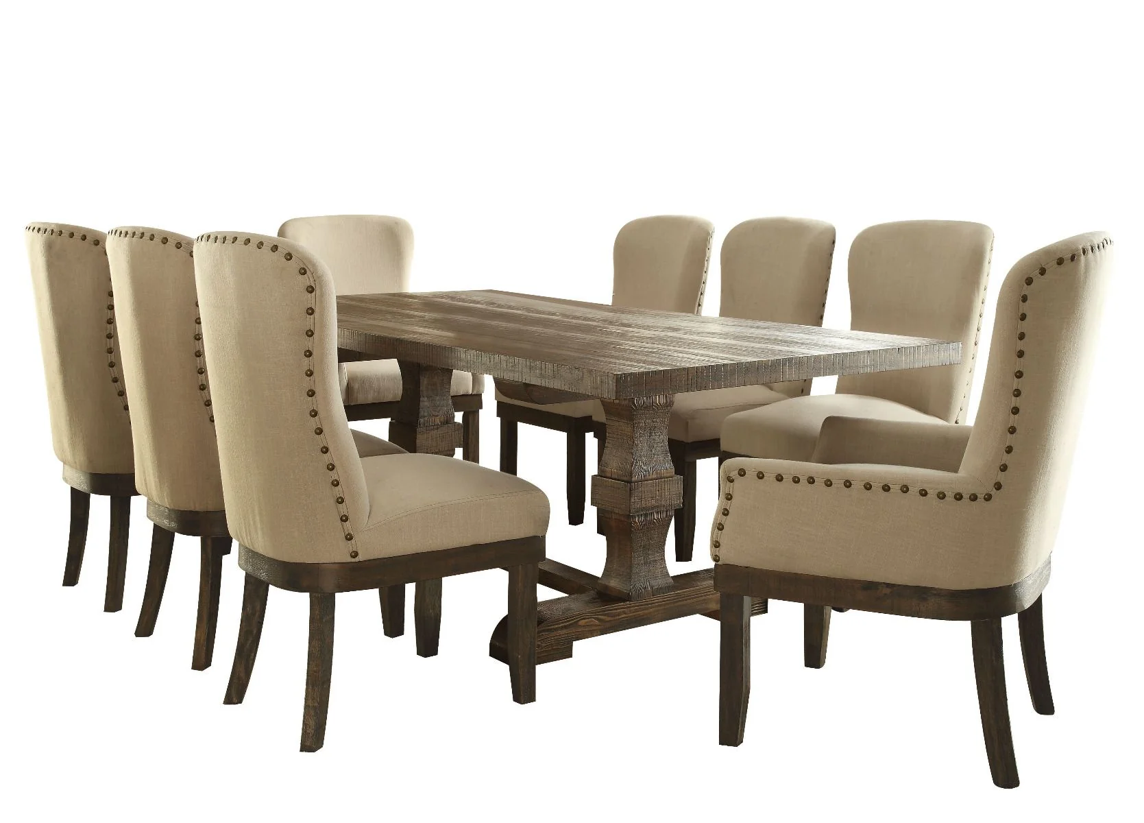 Landon Dining Set 60737 by Acme - Salvage Brown Finish - Image 3