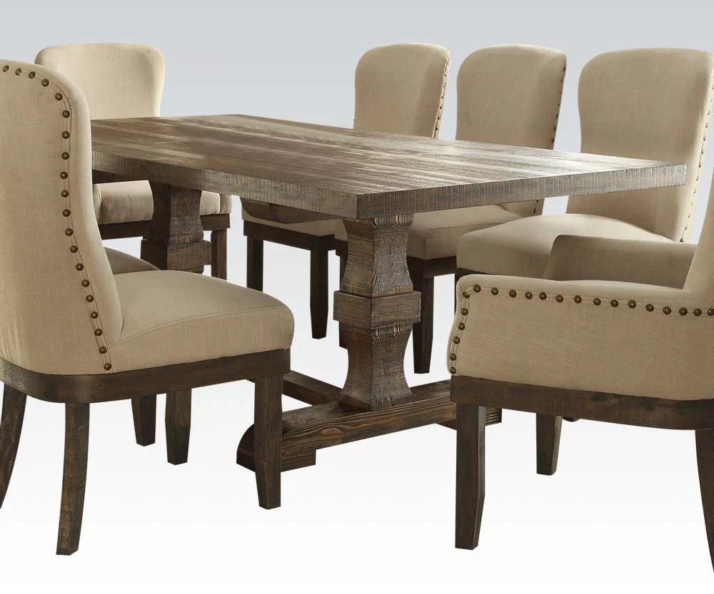 Landon Dining Set 60737 by Acme - Salvage Brown Finish - Image 4
