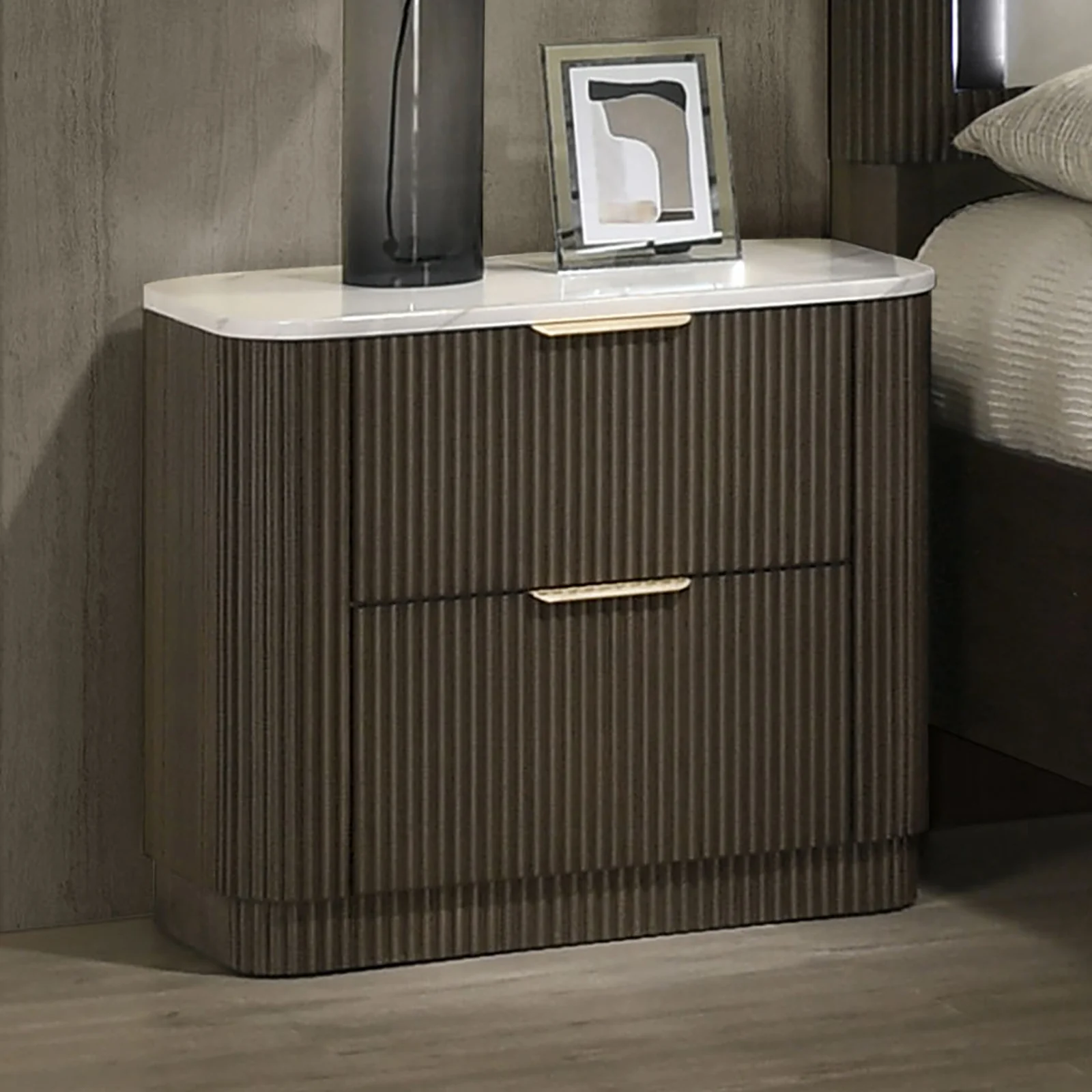 Lantrisant Dark Walnut Bedroom Collection - Image 3