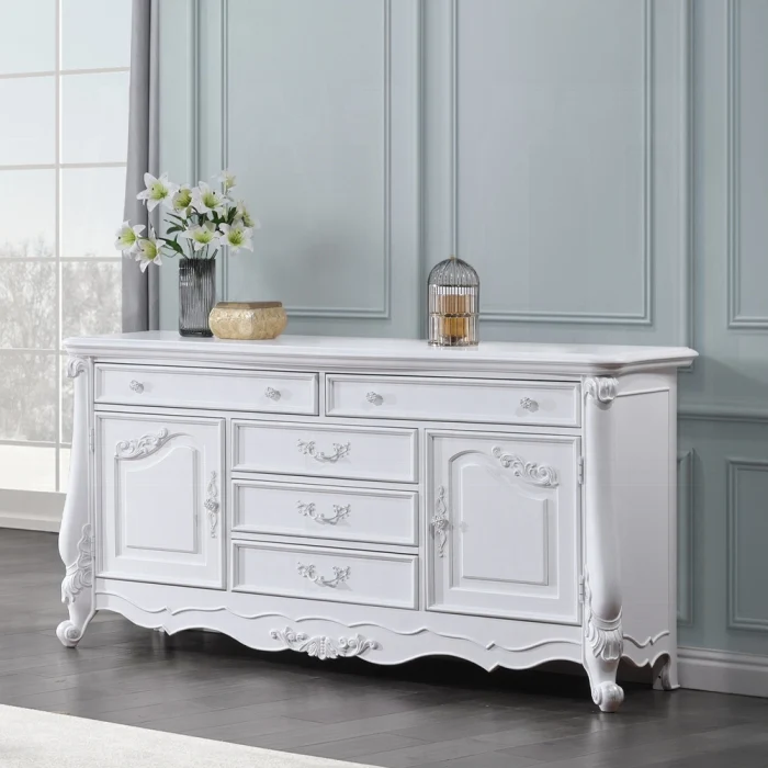 Latisha White King 4 Pc Bedroom Set - Image 9