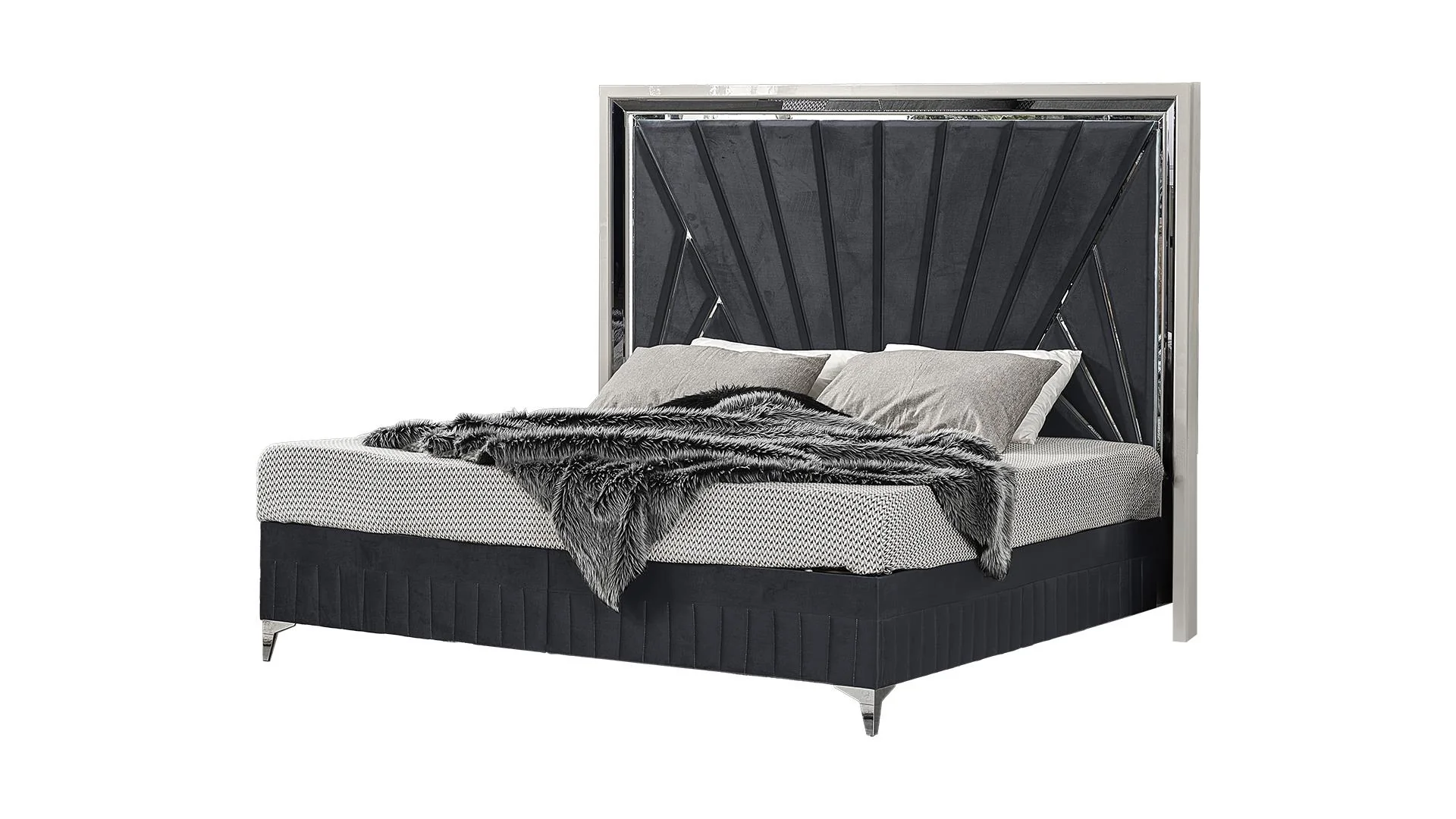 Lavita 4 Pc Bedroom Set w/LED Lights - Image 2