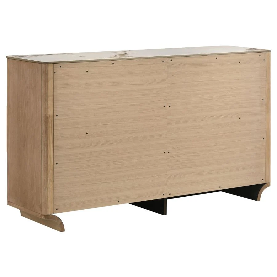 Leanne King 4 Pc Light Oak Bedroom Set - Image 7
