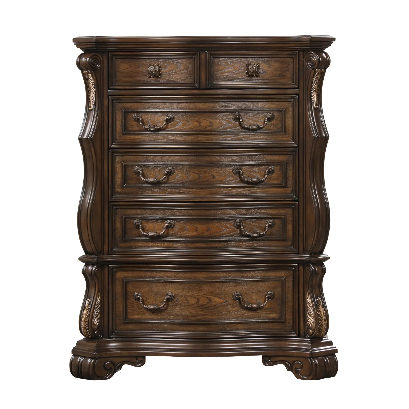 Leovanni 5 Drawer Chest  FM70003DB-C - Image 2