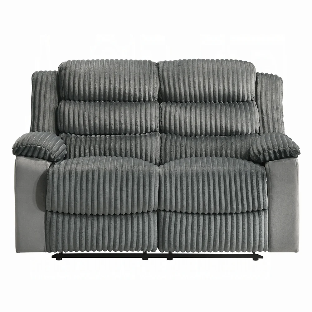 Lesley Motion Grey Sofa & Loveseat by Acme - Image 10
