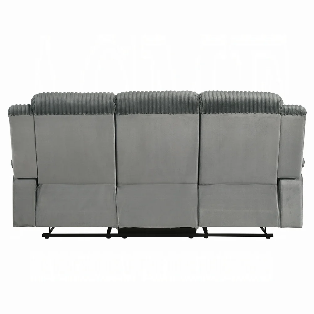 Lesley Motion Grey Sofa & Loveseat by Acme - Image 5